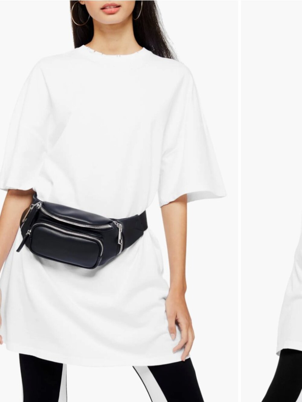 Topshop Nibbled Oversize Tee